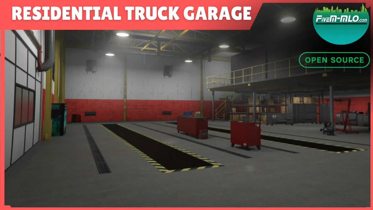 Residential Truck Garage MLO FiveM | ETS2 Inspired Garage | Open Source